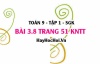 Bài 3.8 Toán 9 tập 1 SGK Kết nối tri thức